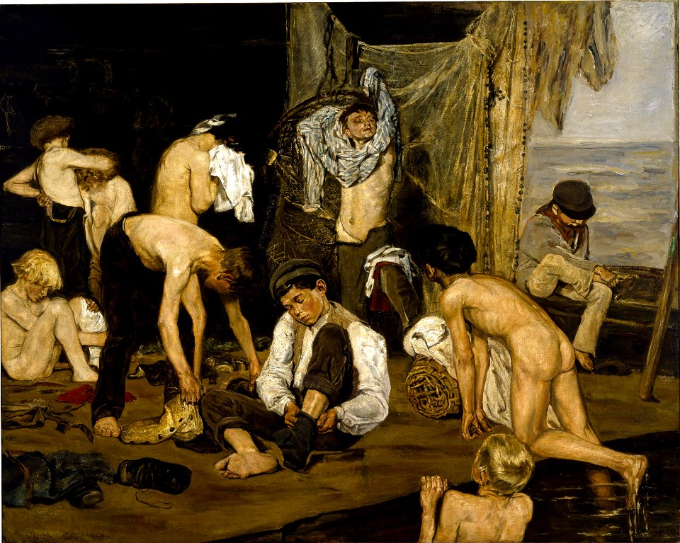 Max Liebermann - Im Schwimmbad