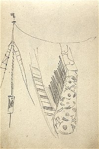 Levitan Upper part of the mast Barge detail sketch