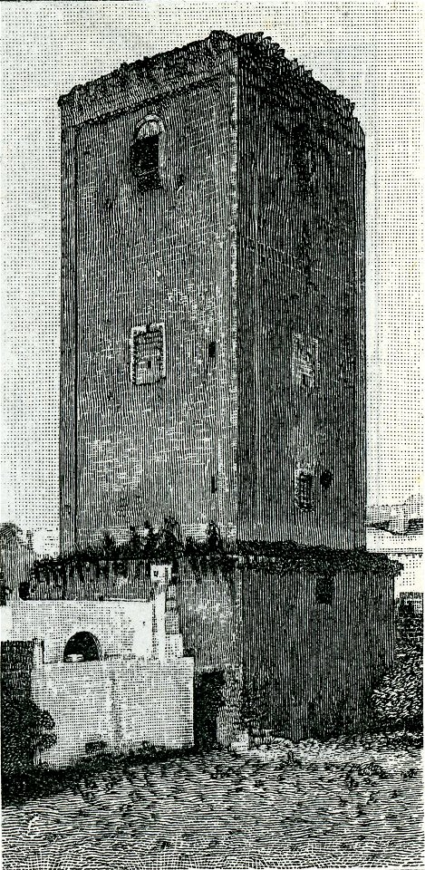 Leverano torre di Federico II xilografia
