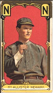 Lewis McAllister, Newark Team, baseball card portrait LCCN2008677912