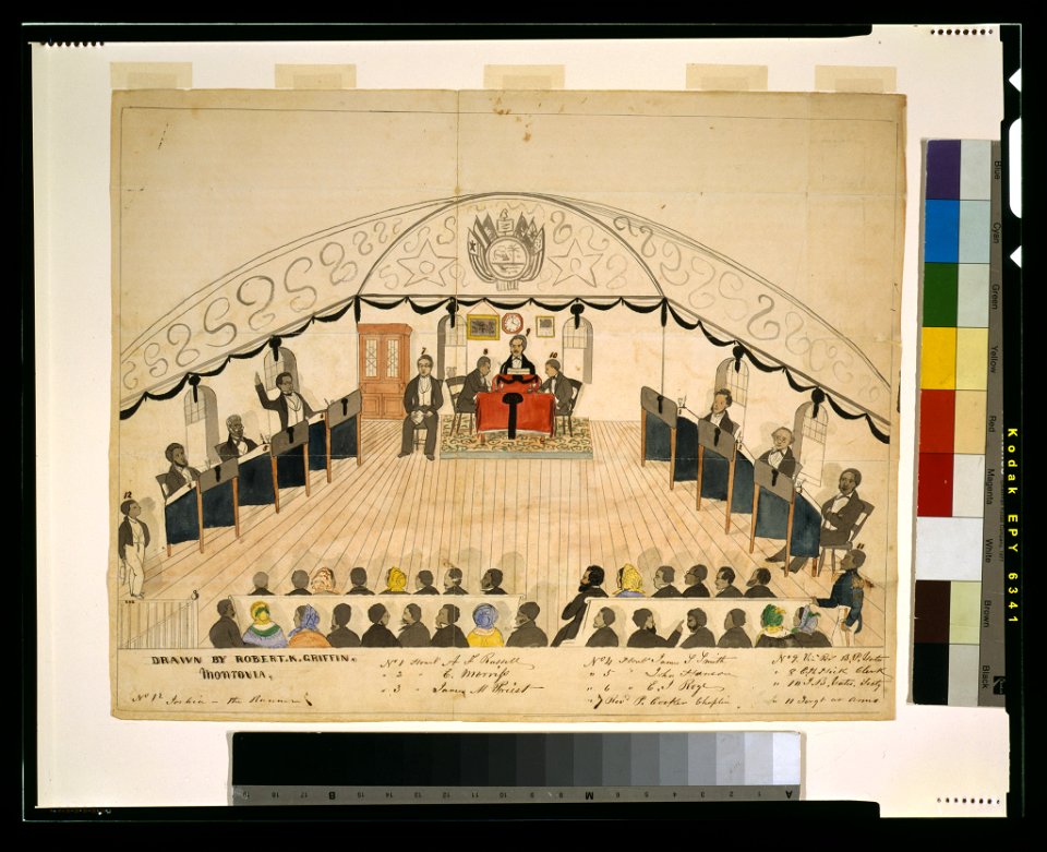 Liberian senate) - drawn by Robert K. Griffin, Monrovia LCCN96521350