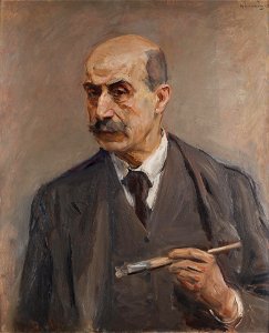 Liebermann, Max - Selbstbildnis mit Pinsel - 1913 - Stiftung Stadtmuseum Berlin