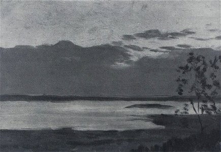 Levitan The lake study 1893rr. Free illustration for personal and commercial use.