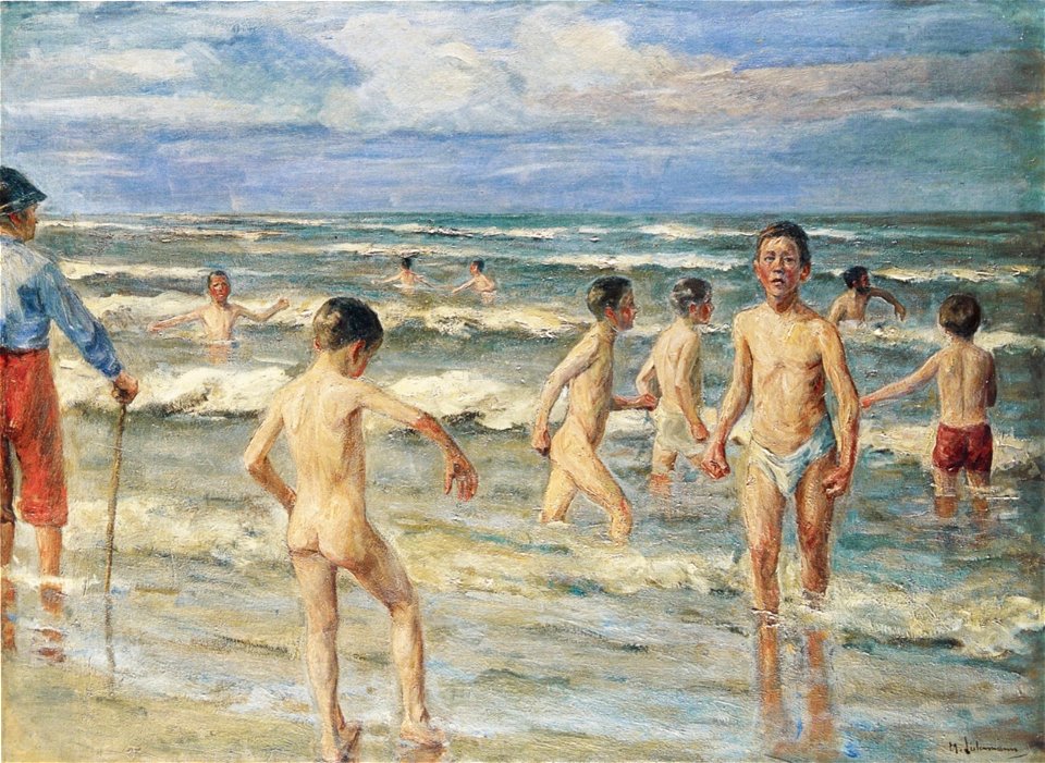 Max Liebermann - Badende Knaben (1900)