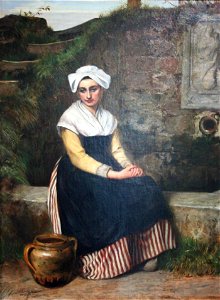 Portrait of young women in outdoor settings by Charles Sillem Lidderdale