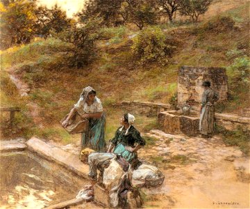 Léon Augustin Lhermitte - Lavoir