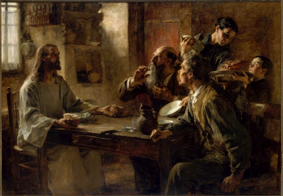 Friend of the Humble (Supper at Emmaus). 1892. Léon-Augustin L'hermitte