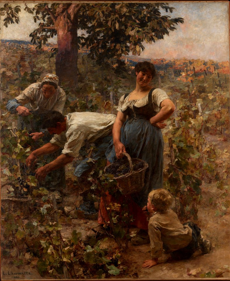 The Grape Harvest by Léon Augustin Lhermitte, 1884
