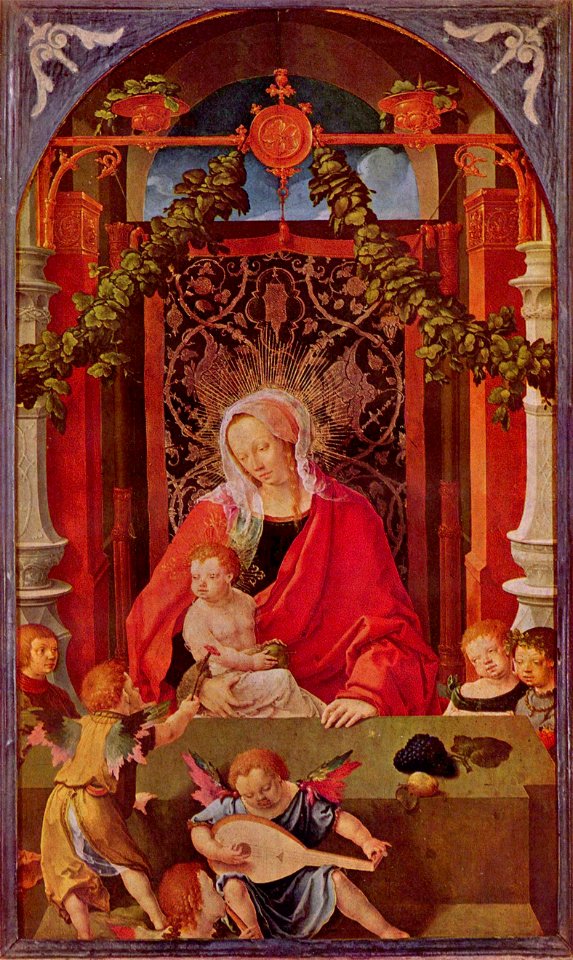 Lucas van Leyden - Virgin and Child with Angels - Gemäldegalerie2