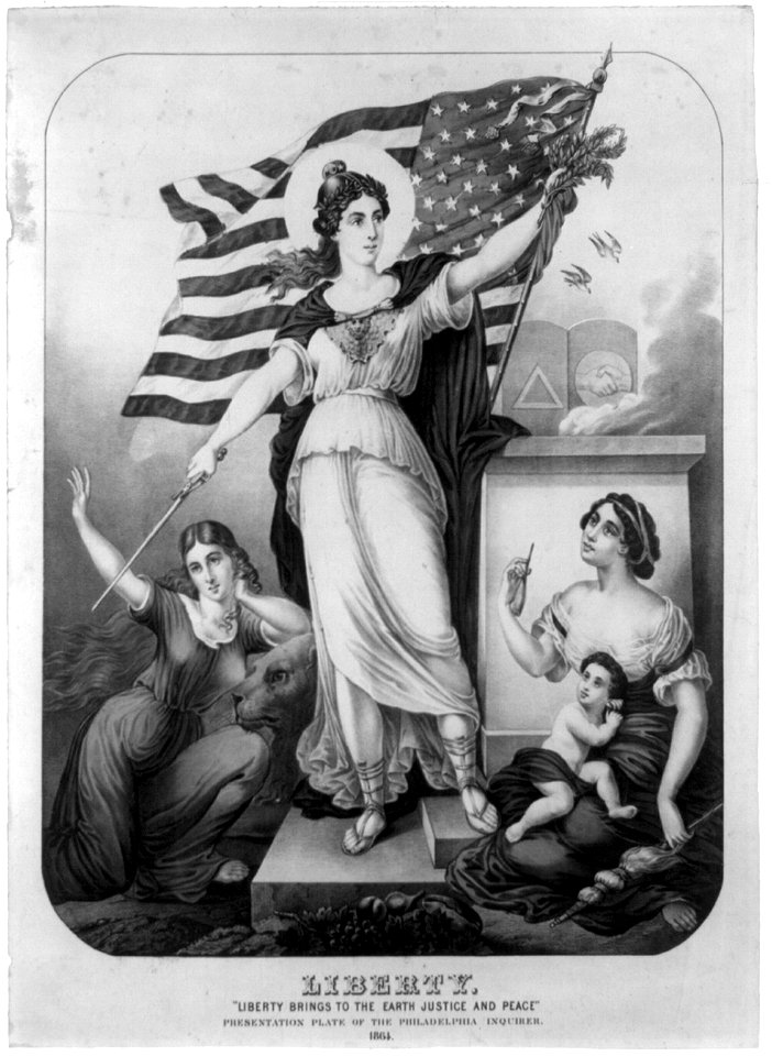 Liberty. Liberty brings to the earth justice and peace LCCN2003689287