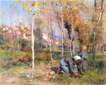Léon Augustin Lhermitte, 1887 - Vue de Charteves