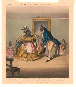 Life in Philadelphia. No. 16. Shall I hab de honour to dance de next quadrille qid you,... LCCN2004670305
