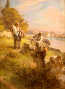 Léon Augustin Lhermitte, 1911 - Laveuses du matin