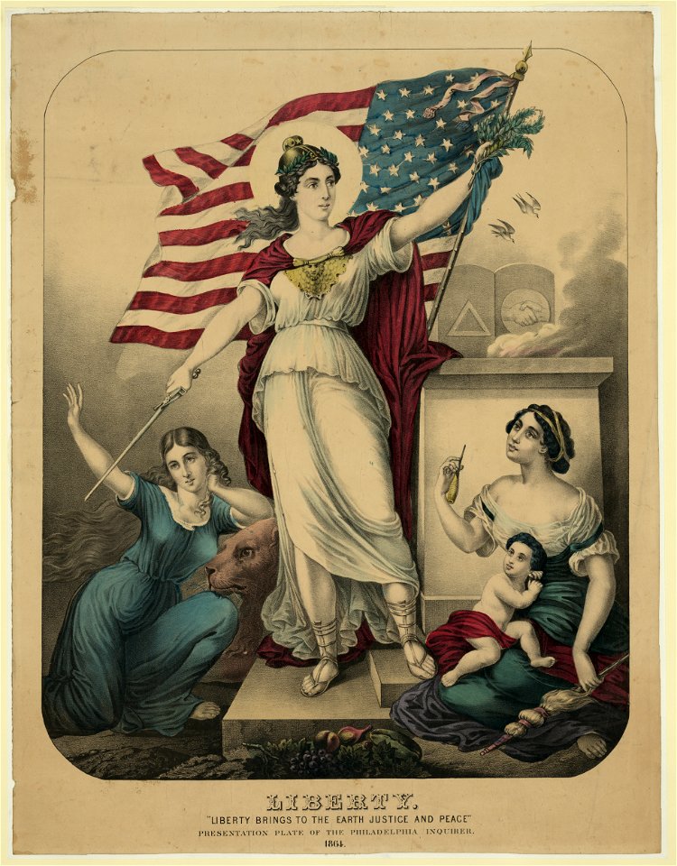 Liberty. Liberty brings to the earth justice and peace - C. Inger. LCCN2003689287
