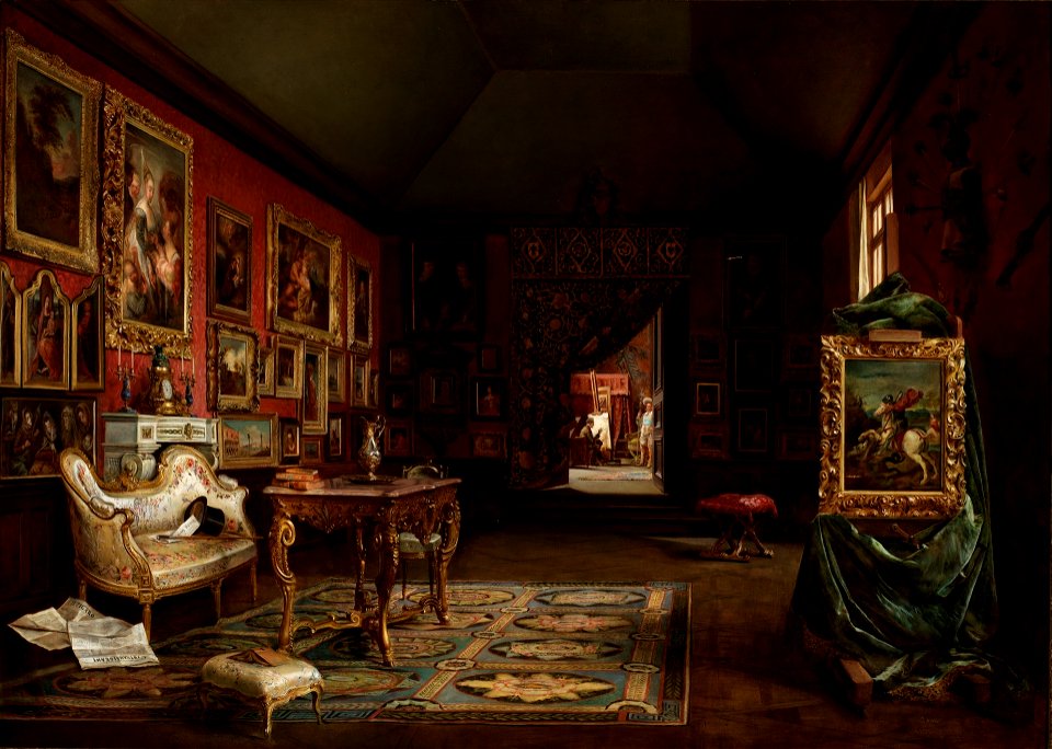 León y escosura-estudio del pintor-prado