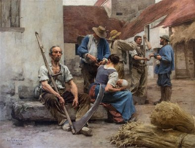 La paye des moissonneurs Léon Augustin Lhermitte