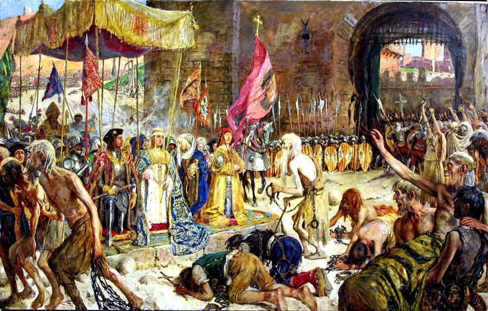 Liberación de los cautivos de Málaga por los Reyes Católicos (Museo de Málaga)