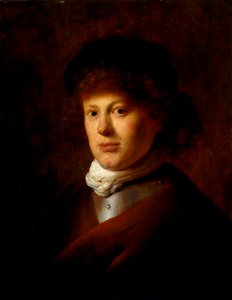 Jan Lievens Portrait of Rembrandt. Free illustration for personal and commercial use.