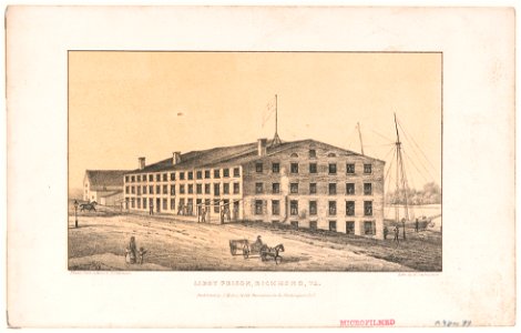 Libby Prison, Richmond, Va. - drawn from nature by F. Dielman ; lith. by E. Sachse & Co. LCCN2017650414
