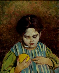 Lica with an Orange Stefan Luchian
