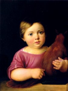 Liesbeth mit Eichhörnchen