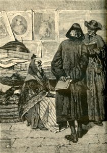 Libri e stampe, - quadro di Giacomo Favretto a