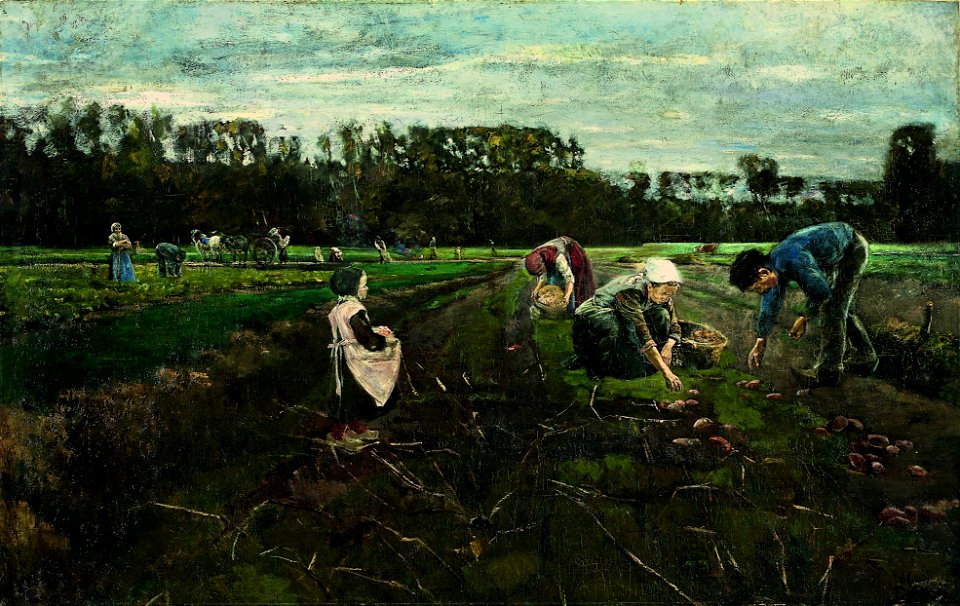 Max Liebermann - Potato Harvest - Google Art Project
