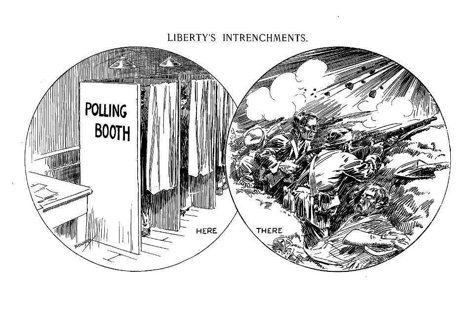 Liberty's intrenchments. - Luther D. Bradley