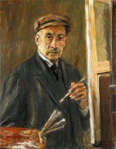 Liebermann - Self-Portrait Wearing a Coat with Brush and Palette - Sothebys 2016