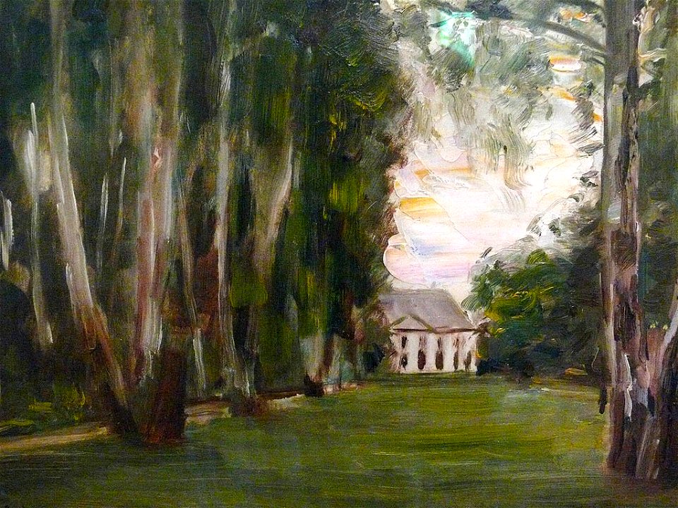 Max Liebermann - Die Birkenallee in Wannsee nach Westen