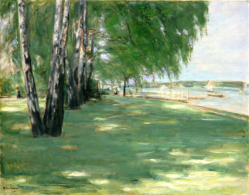 Max Liebermann - Der Garten des Künstlers am Wannsee (1918)