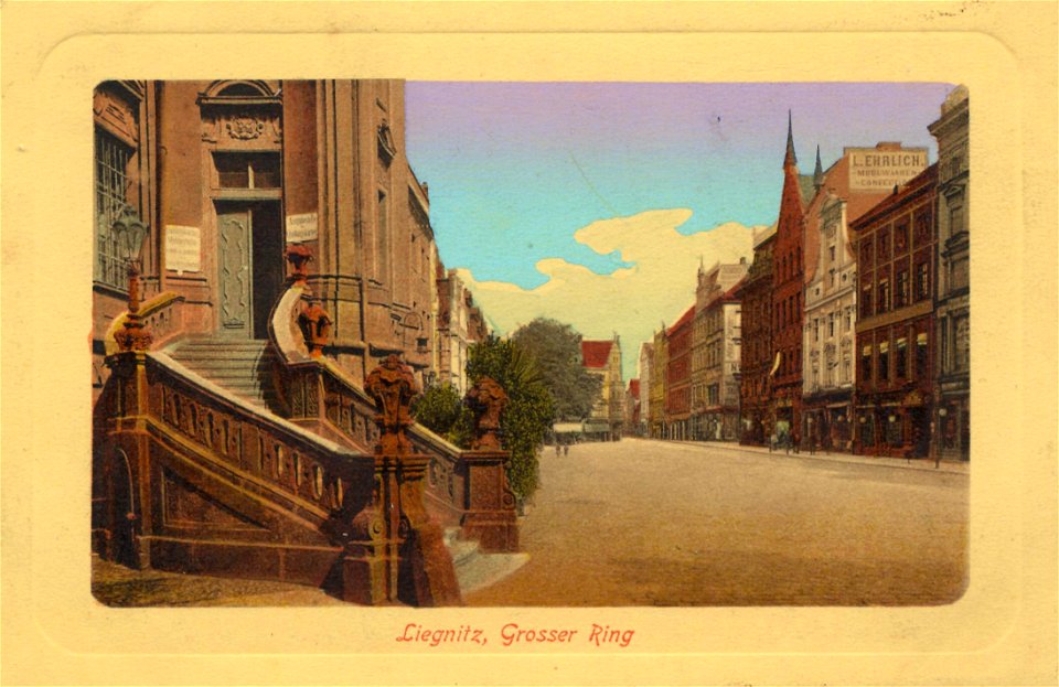 Liegnitz, Schlesien - Großer Ring (2) (Zeno Ansichtskarten)