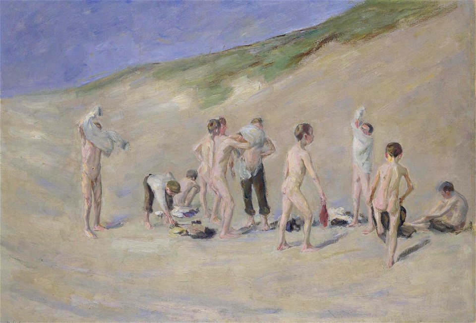 Max Liebermann - Nach dem Baden