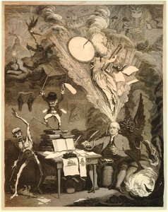 Lieut goverr Gall-stone, inspired by Alecto; -or- the birth of Minerva (BM 1868,0808.5913 1)