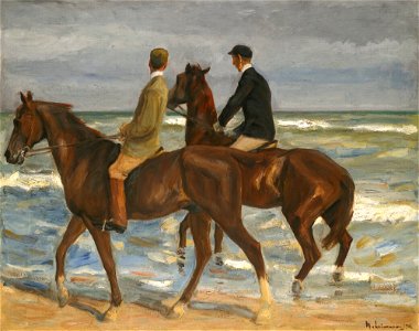 Max Liebermann - Zwei Reiter am Strand (1901)