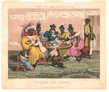 Life in Philadelphia. A black tea party LCCN2004670309