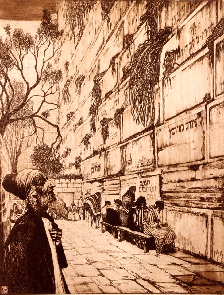 Lilien Praying at the Western wall