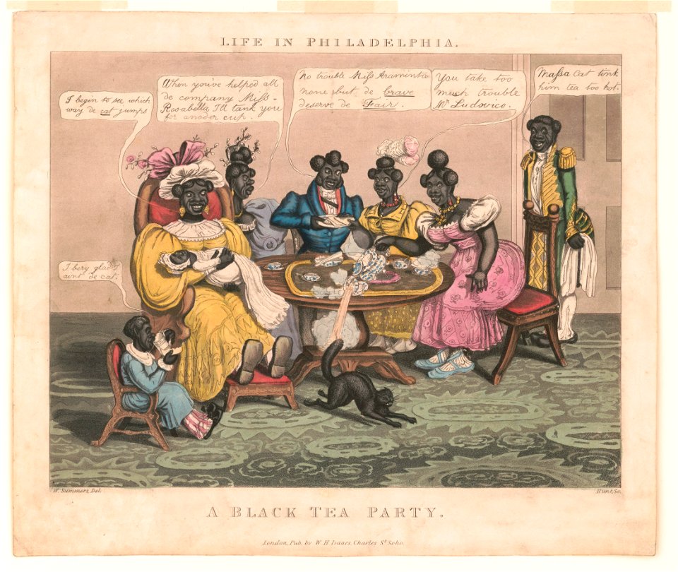 Life in Philadelphia. A black tea party LCCN2004670309