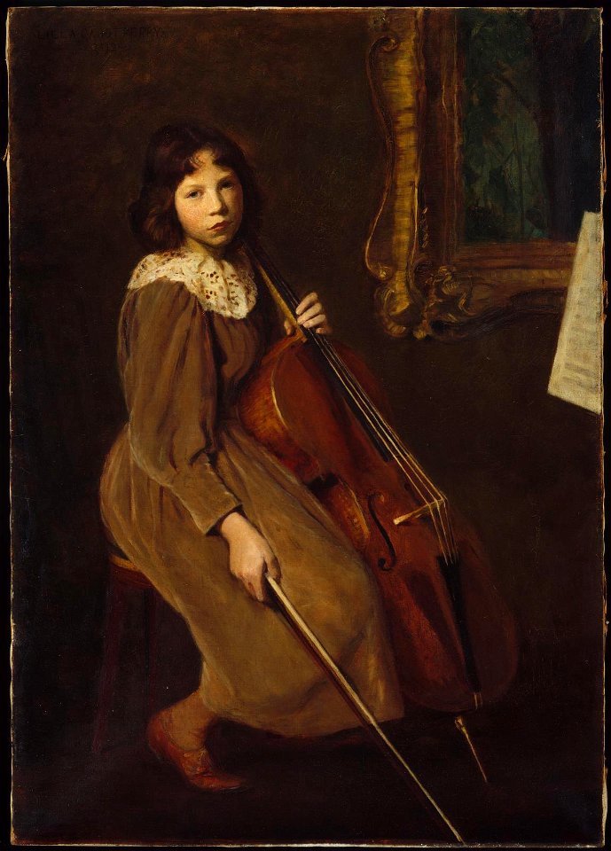Lilla Cabot Perry - A Young Violoncellist - 13.2905 - Museum of Fine Arts