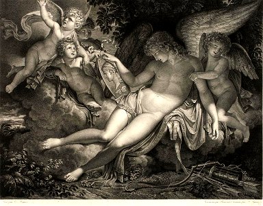 Lignon-Meynier-L'amour considérant le portrait de Psyché