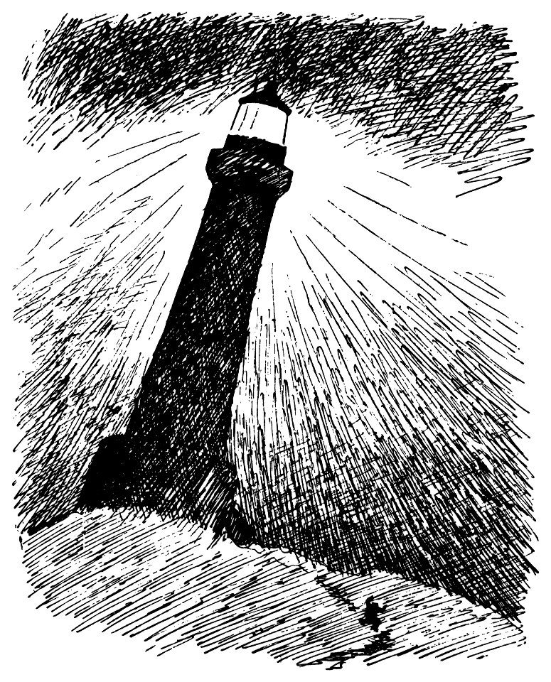 Lighthouses in the storm - 1891