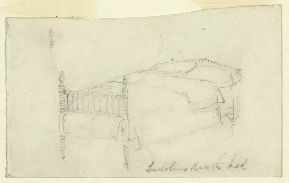 Lincolns death bed LCCN2004660915