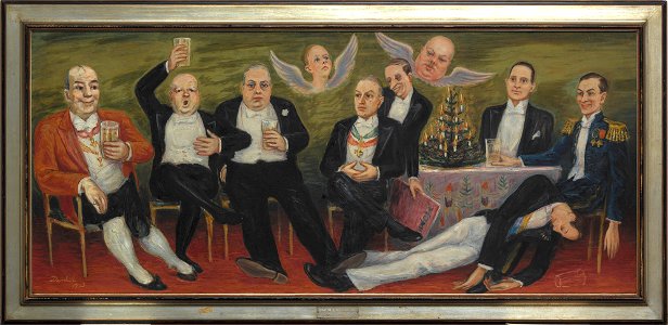 Lilla Julaftonsklubben (Nils von Dardel) - Nationalmuseum - 93356