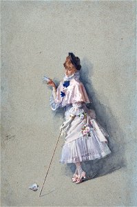 Linder-98040 - Philippe Jacques Linder - A billet doux - circa 1890