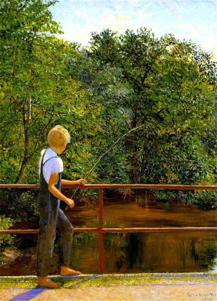 Lilla Cabot Perry - Boy Fishing