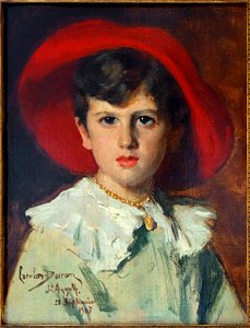 Lille PdBA carolus duran enfant chapeau rouge