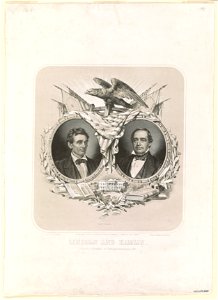 Lincoln and Hamlin - designed by J.N. Hyde ; drawn on stone by D(ominique) C. Fabronious. LCCN2003689294