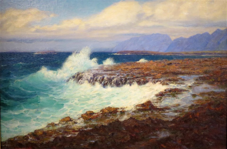 Lionel Walden (1861-1933) - Marine View--Windward Hawaii, ca. 1920, 78 x 117 cm, oil on canvas