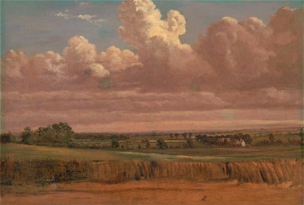 Lionel Constable - Landscape with Wheatfield - Google Art Project. Free illustration for personal and commercial use.
