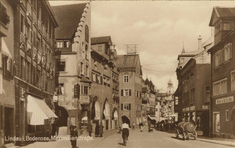 Lindau, Bayern - Maximilianstraße (Zeno Ansichtskarten)